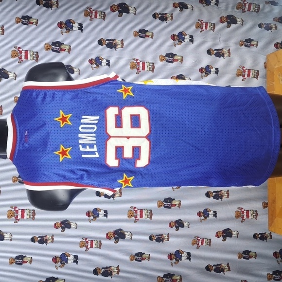 Vintage Y2K Fubu Platinum Harlem Globetrotters stitched Lemon basketball jersey - Picture 6 of 7